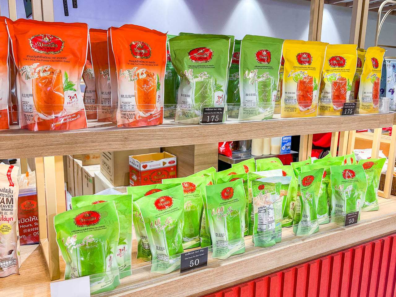 泰國奶茶推薦,泰國泰式奶茶,曼谷泰式奶茶,曼谷美食,曼谷飲料,ChaTraMue 手標茶,曼谷中央世界購物商場美食