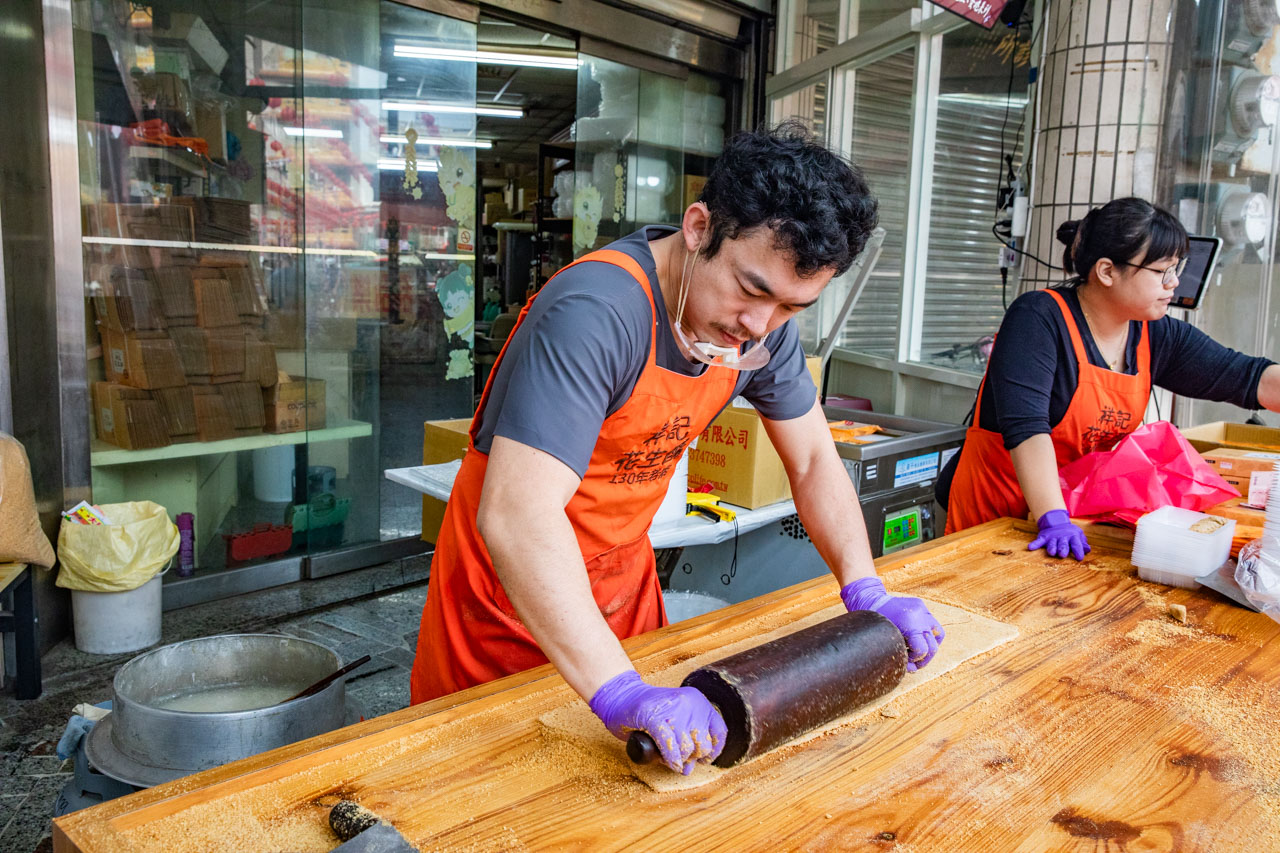 北港朝天宮美食,祥記花生酥