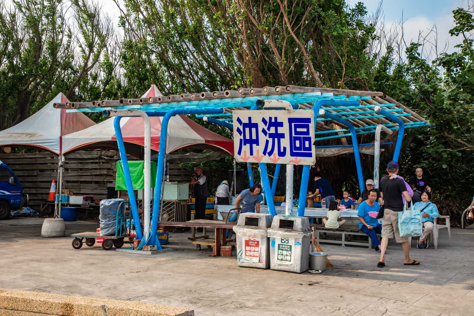 王功永昌叔生態旅遊觀光三輪車,王功烤蚵