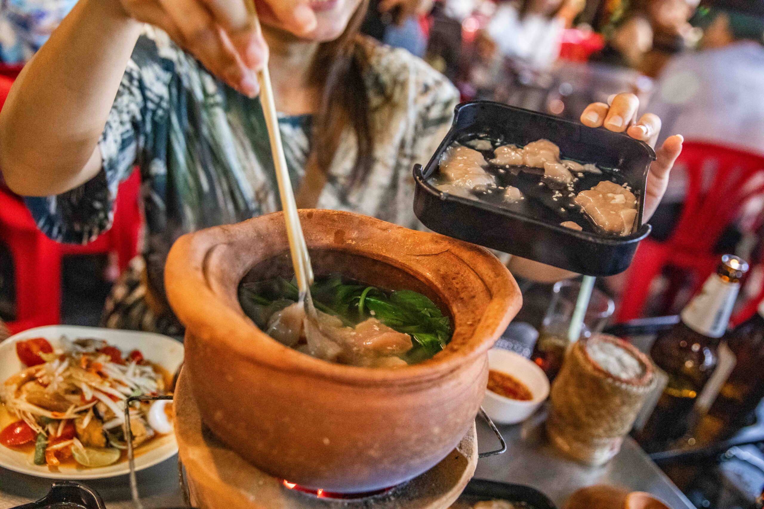 曼谷美食,曼谷陶罐火鍋,Chim Chum Suthiporn