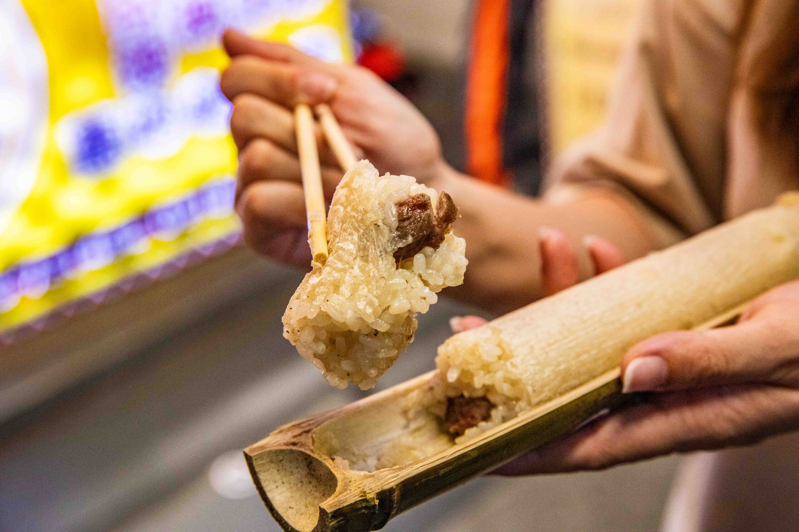 東大門夜市美食,原香嘟論竹筒飯