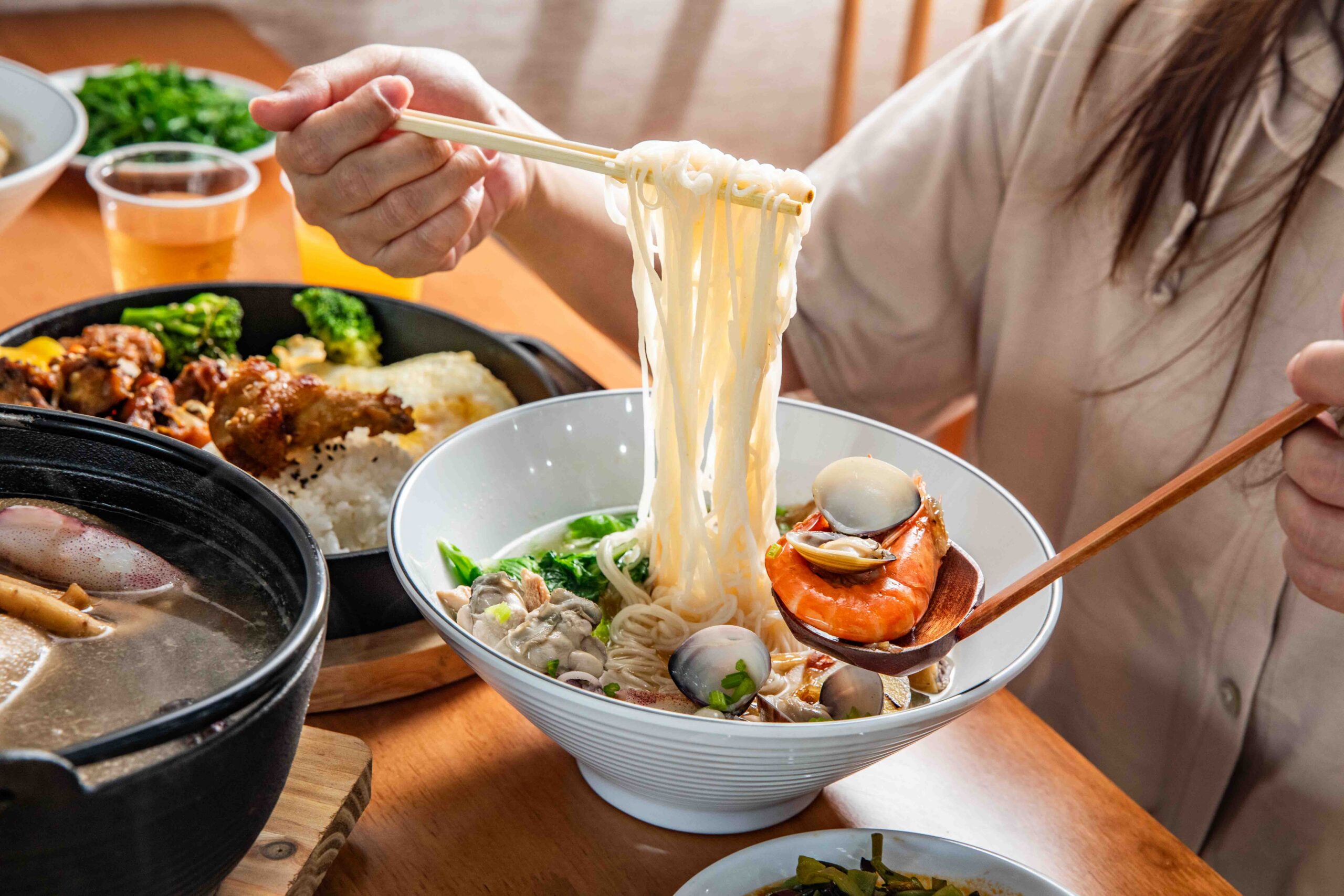 桃園美食,藝文特區美食,金小蔥雞湯米粉