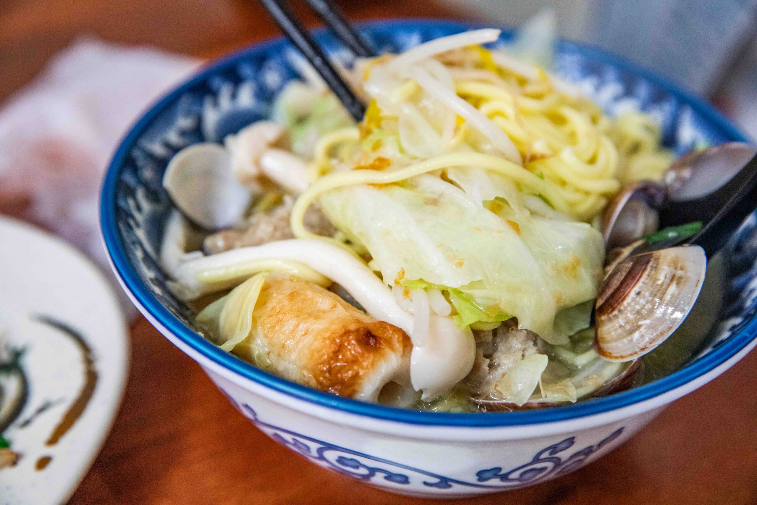 中壢美食,中壢小吃,中壢蛤蠣麵,好滋味麵館