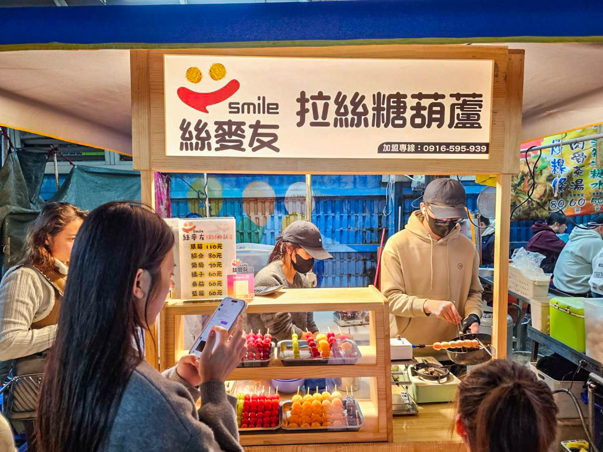 絲麥友拉絲糖葫蘆,新明夜市美食,中壢夜市美食,中壢糖葫蘆