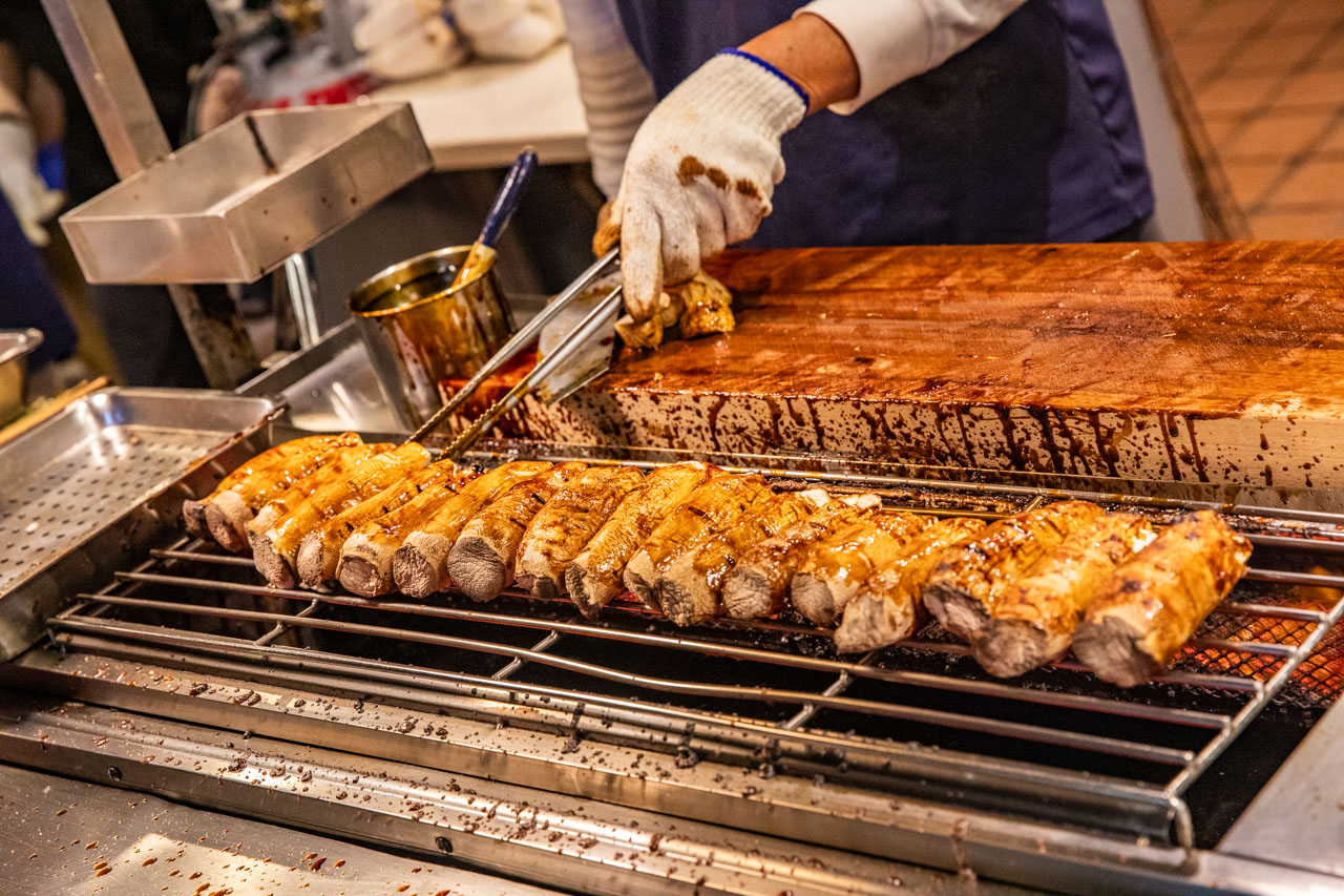 士林夜市美食,士林夜市小吃,士林夜市燒烤杏鮑菇