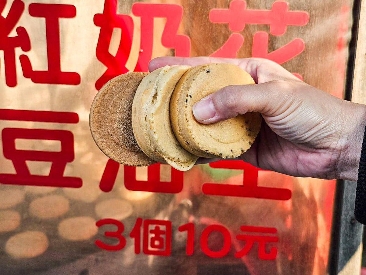 伸港美食,伸港車輪餅,水尾素食紅豆餅