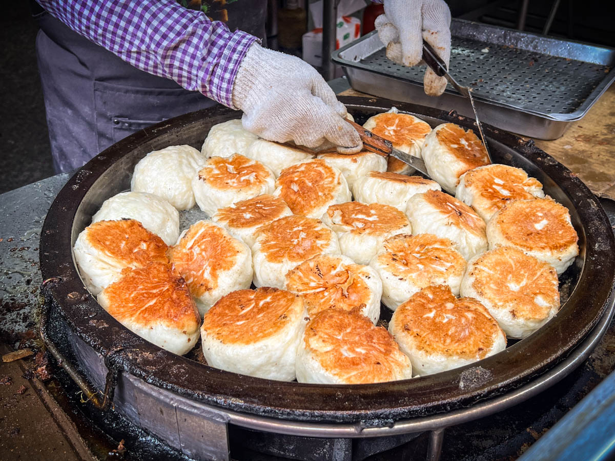 桃園南門市場美食,南門市場林記水煎包,桃園美食