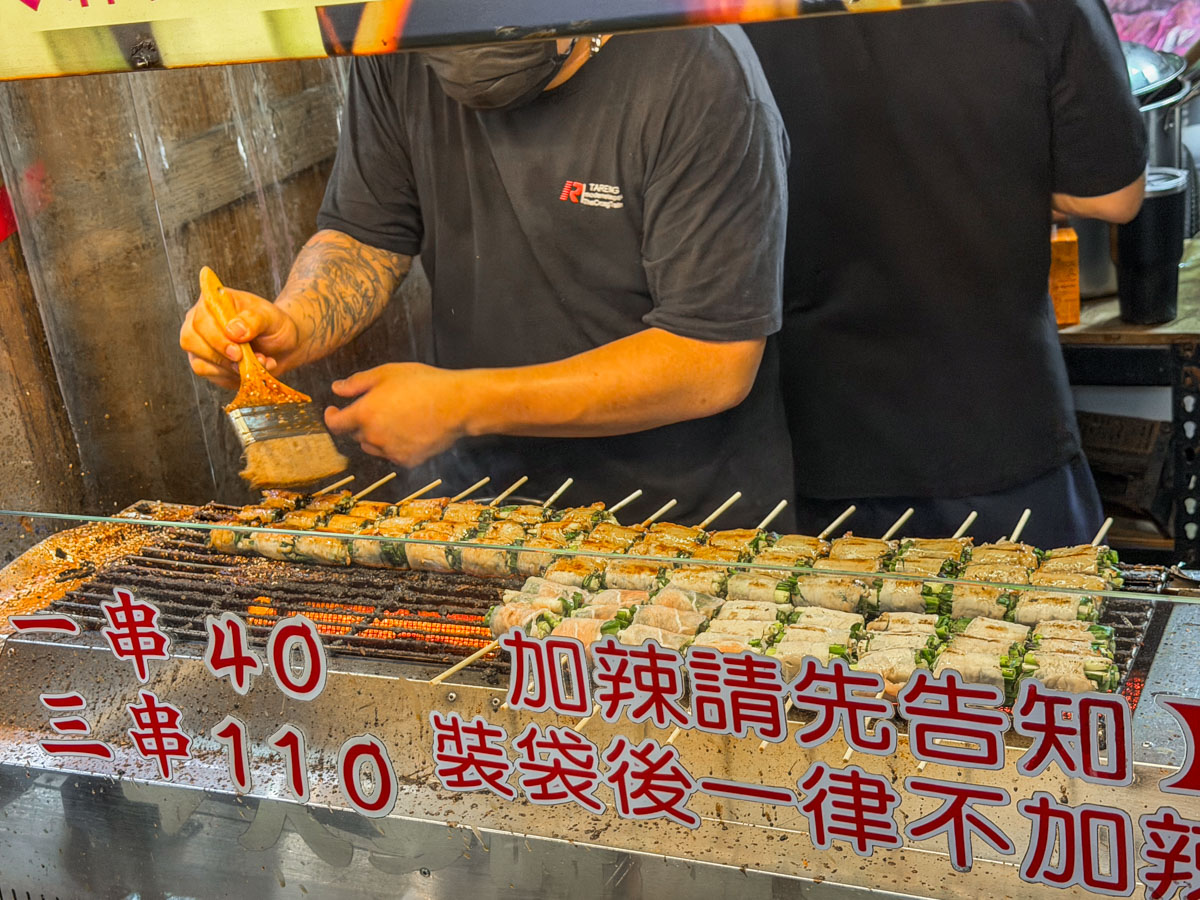 羅東夜市美食,羅東美食,三星蔥肉串王子
