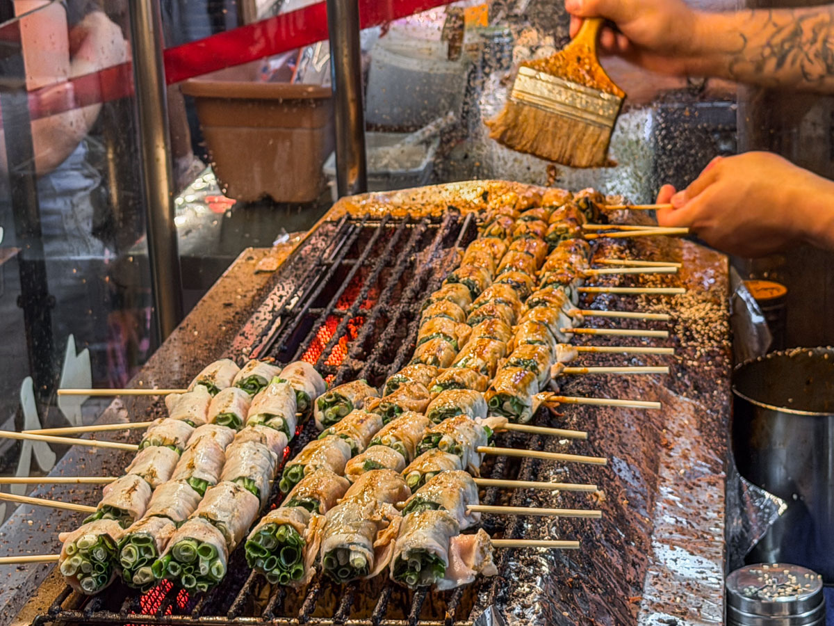 羅東夜市美食,羅東美食,三星蔥肉串王子