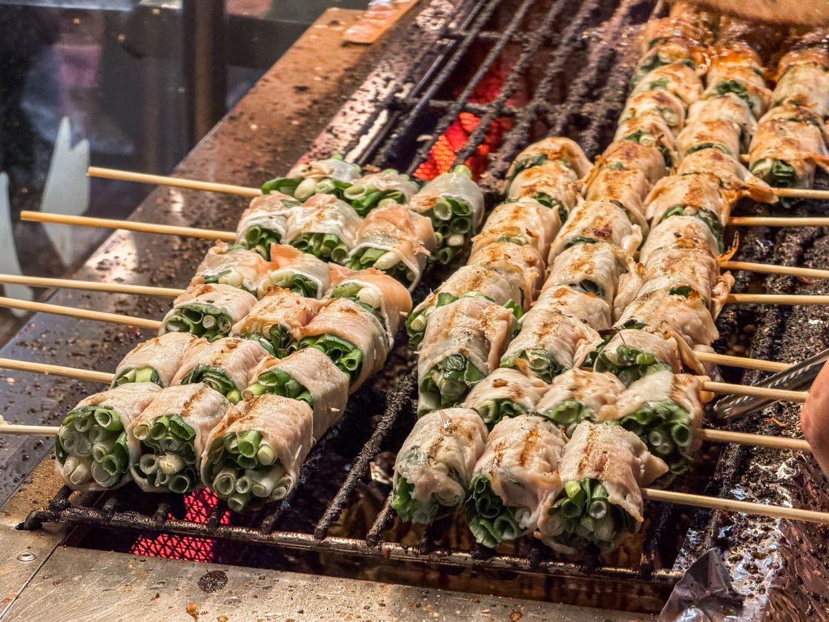 羅東夜市美食,羅東美食,三星蔥肉串王子