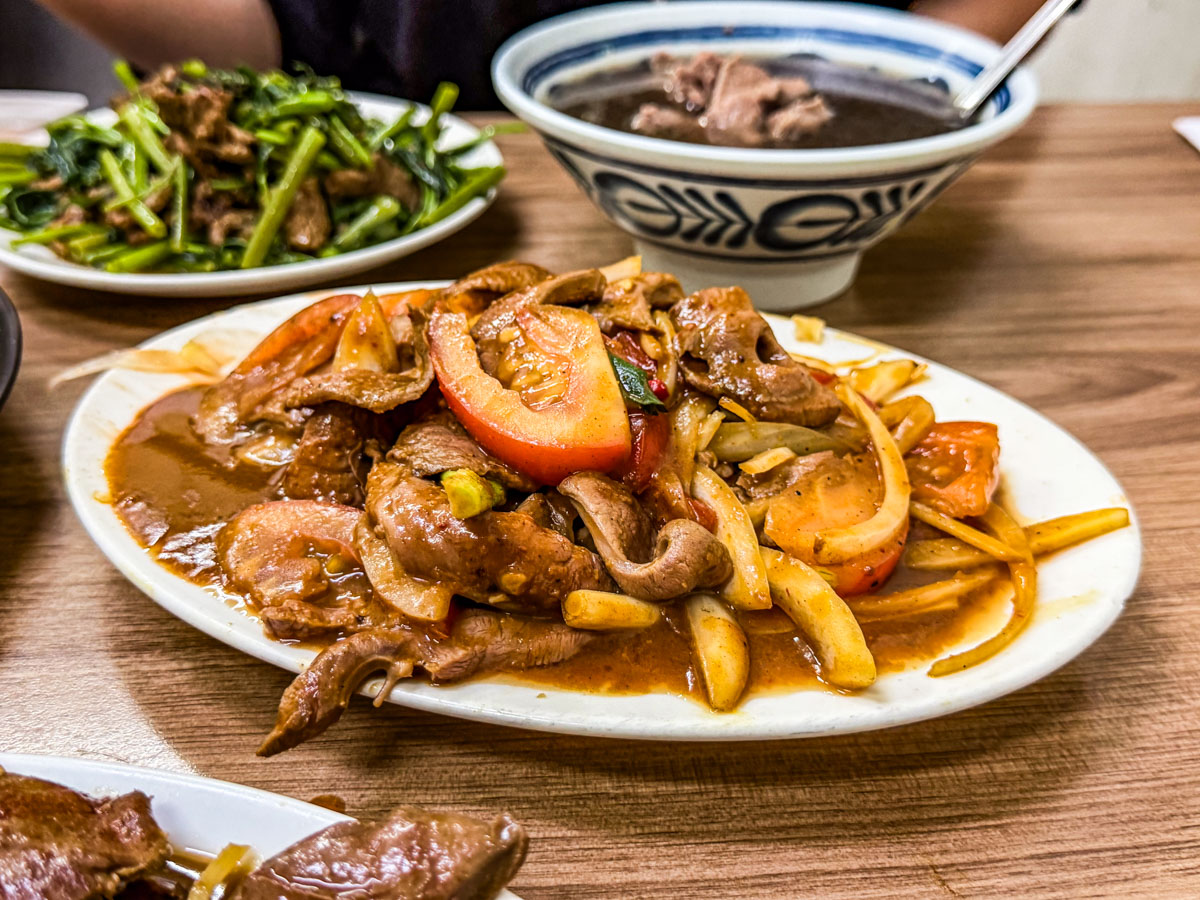台北美食,華西街夜市美食,郭家炒牛肉