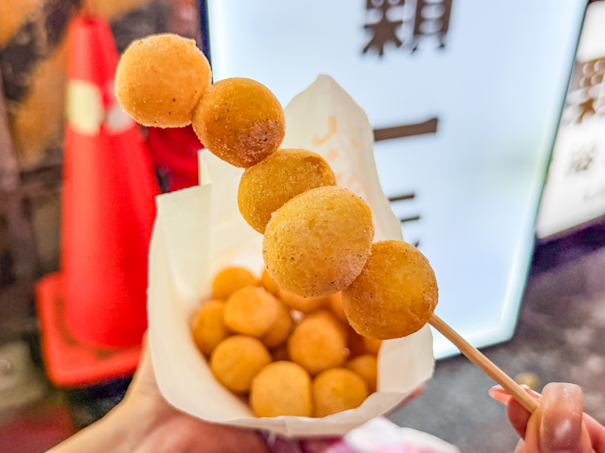 台北美食,士林夜市美食,裕翔地瓜球